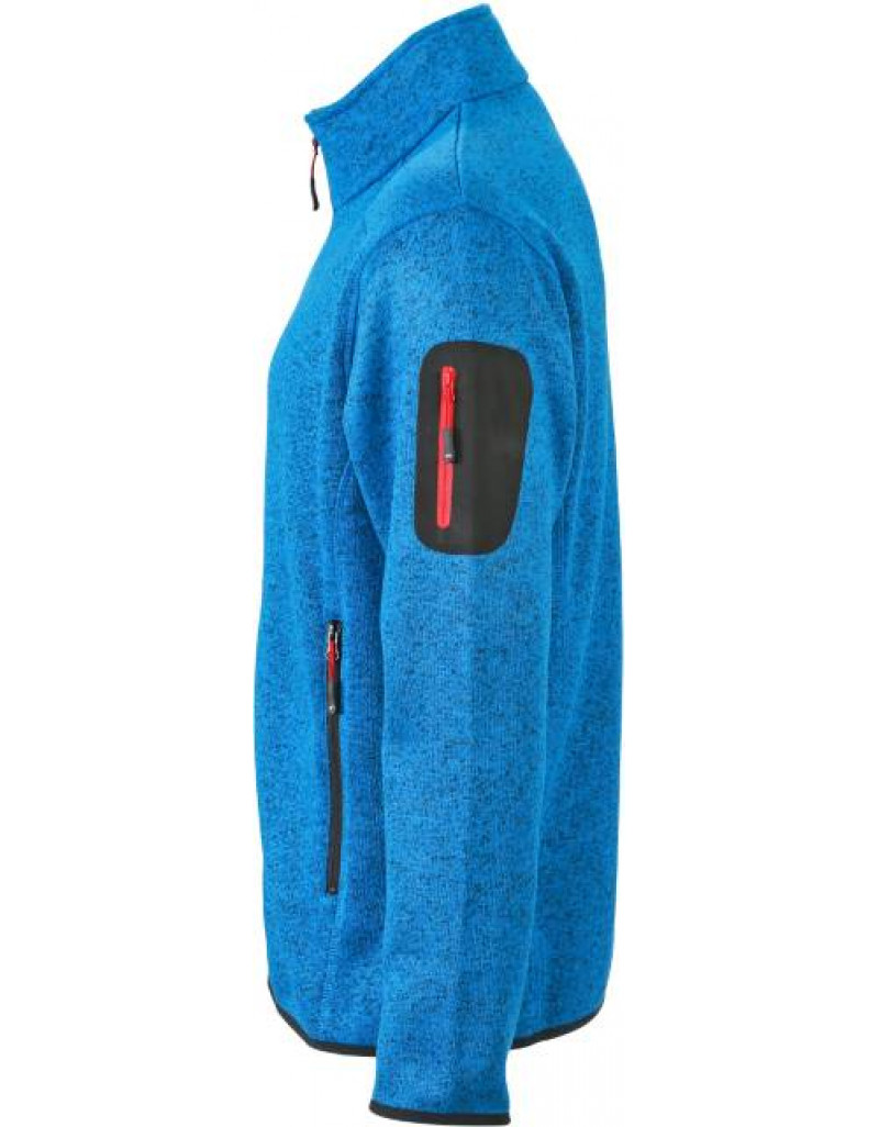 Jachetă tricotată din fleece pentru bărbați